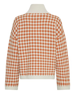 MSCHAmaria Zip Pullover - Egret/C Spice